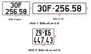 Bộ Công an quy định về mẫu biển số xe ô tô, mô tô áp dụng từ 1/1/2025